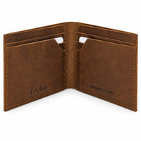 Full Grain Leather Wallet-Slim Wallet Brown- SD24 Oxhide