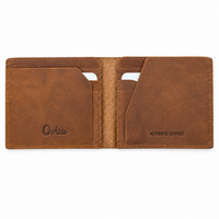 Full Grain Leather Wallet-Slim Wallet Brown- SD24 Oxhide