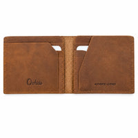 Full Grain Leather Wallet-Slim Wallet Brown- SD24 Oxhide
