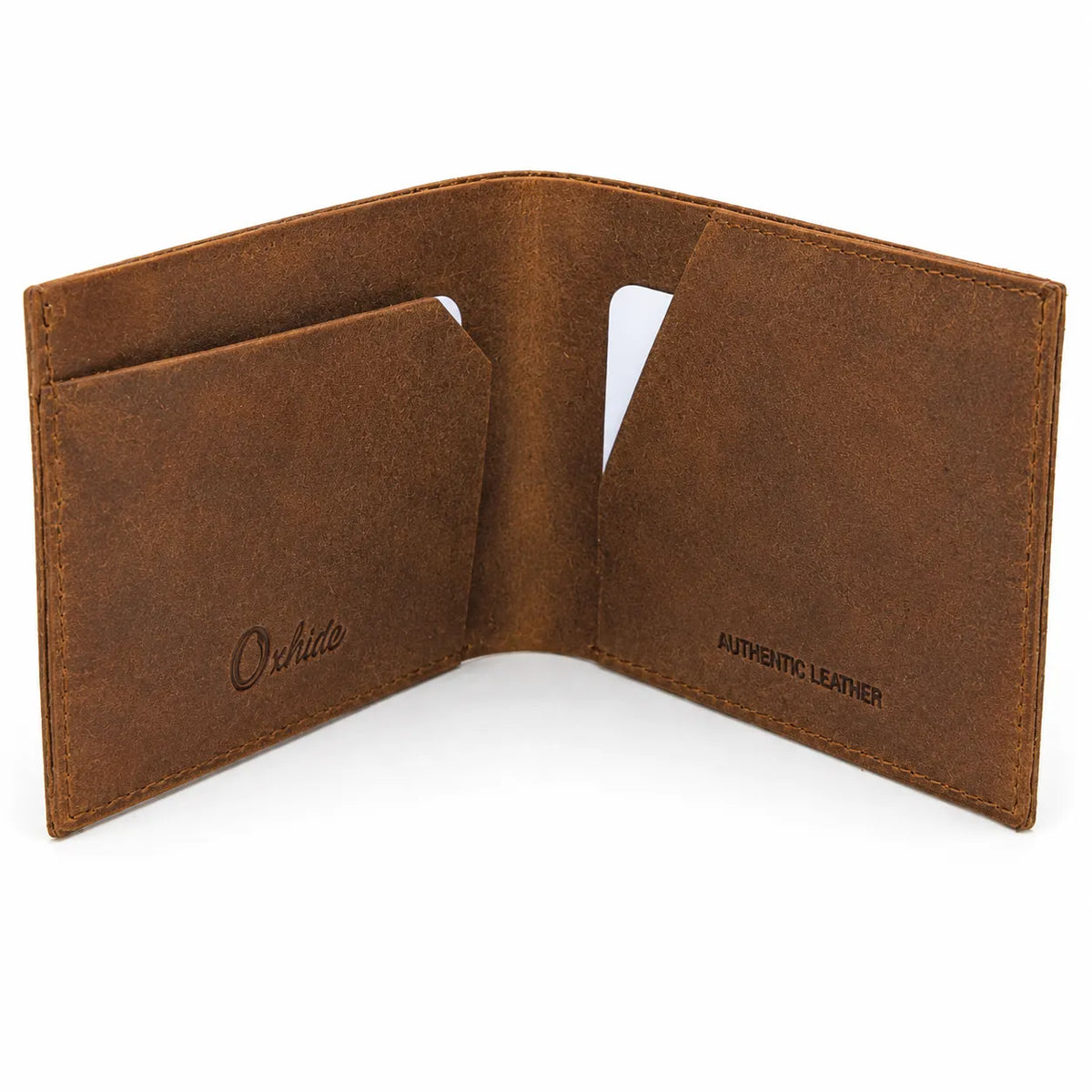 Full Grain Leather Wallet-Slim Wallet Brown- SD23 Oxhide
