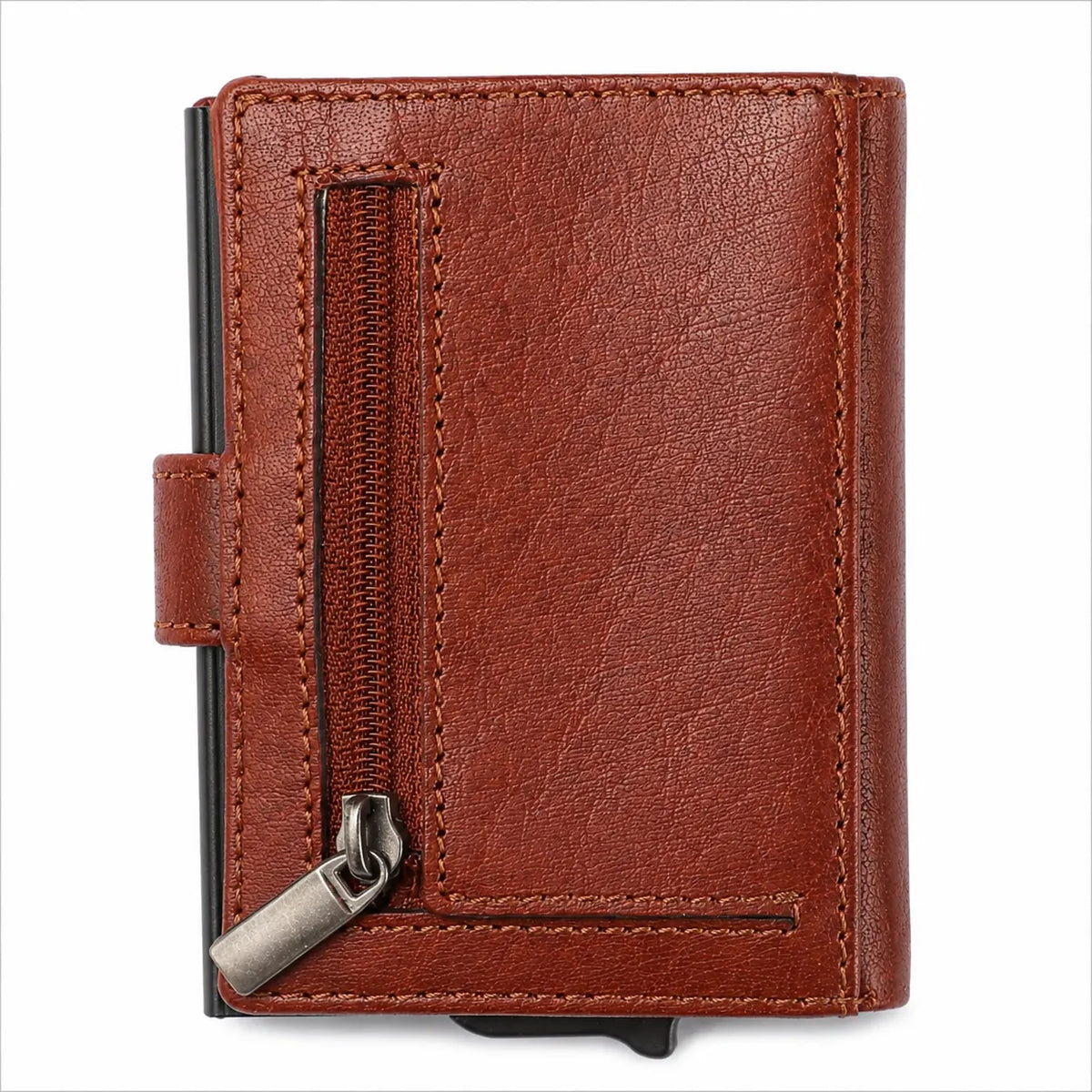 Pull-up Wallet for Men-Full Grain Leather Wallet Brown- SD05 Oxhide