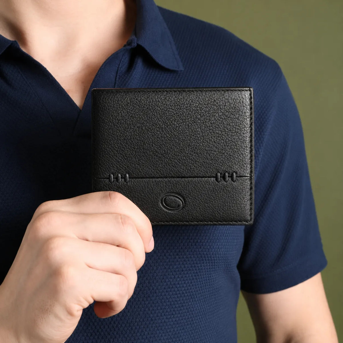 Wallet Men Small - A Minimalist Wallet - Real Leather Compact Wallet - J0010 Oxhide