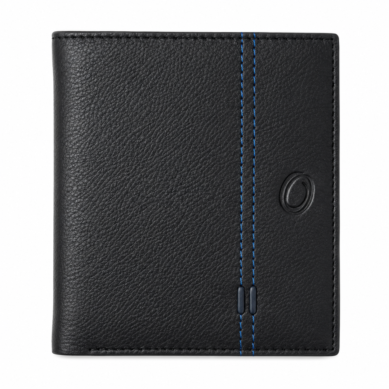 Oxhide Wallet Black with Vertical  Zipper- Oxhide J0011 BLK