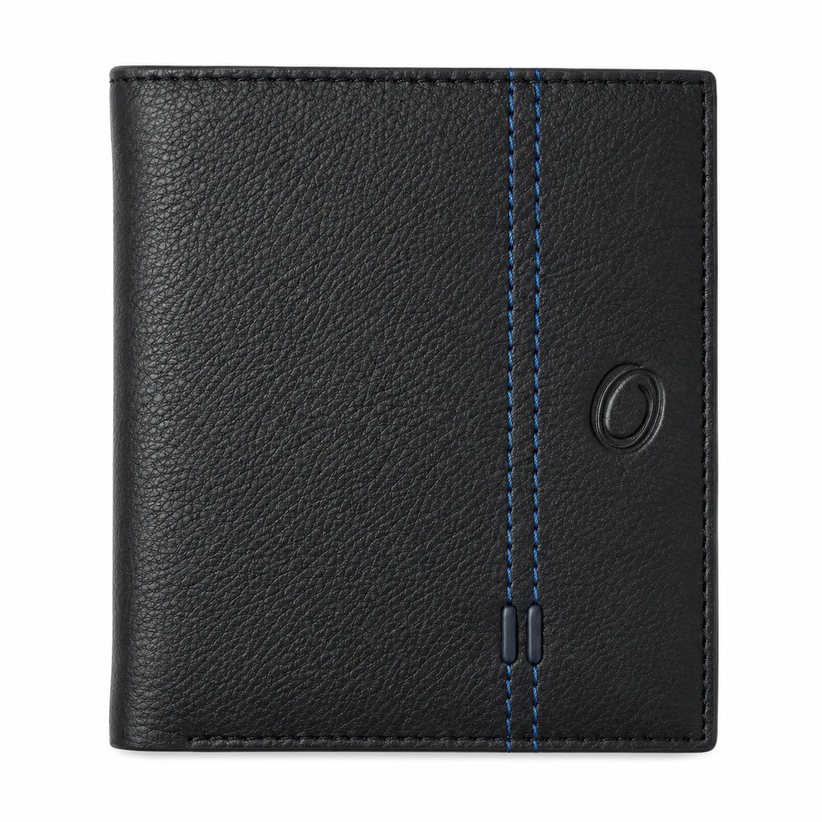 Oxhide Wallet Black with Vertical  Zipper- Oxhide J0011 BLK