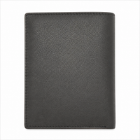 Oxhide Wallet Black with Vertical  Zipper- Oxhide J0011 BLK