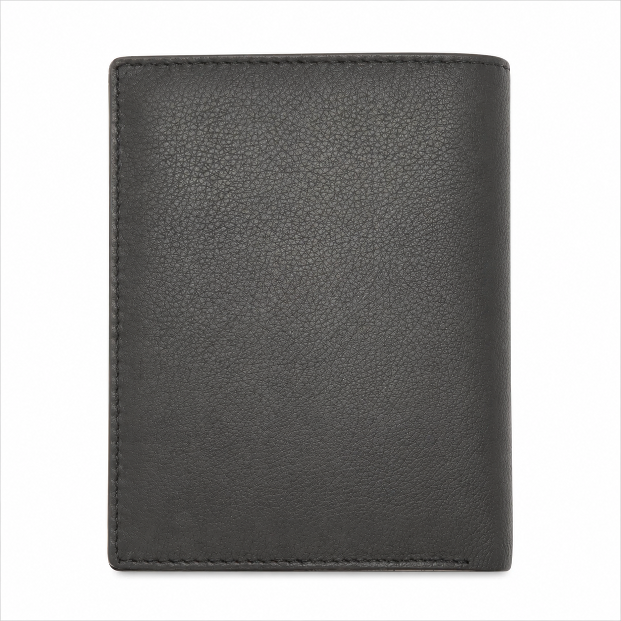 Oxhide Wallet Black with Vertical  Zipper- Oxhide J0011 BLK
