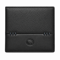Oxhide Black Cardholder With Coin Pouch- J0010CP BLK