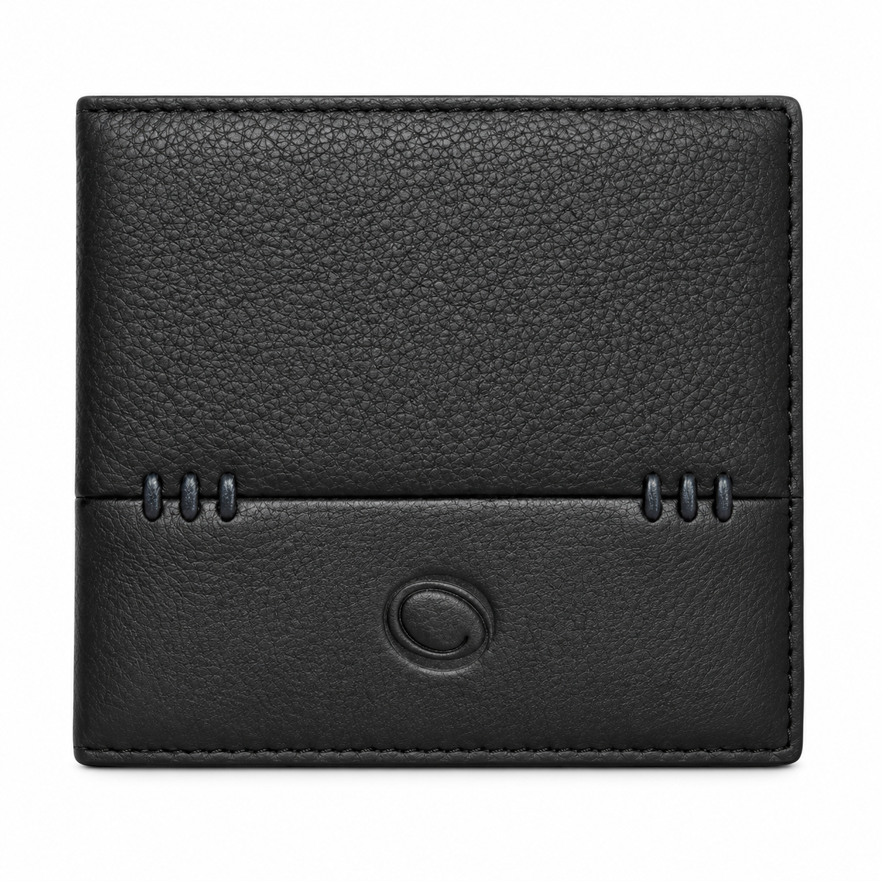 Oxhide Black Cardholder With Coin Pouch- J0010CP BLK
