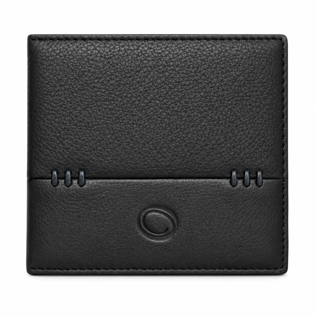 Oxhide Black Cardholder With Coin Pouch- J0010CP BLK