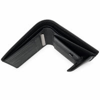 Oxhide Black Cardholder With Coin Pouch- J0010CP BLK