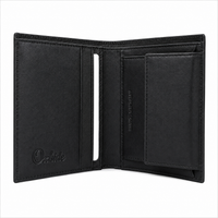 Oxhide Black Cardholder With Coin Pouch- J0010CP BLK