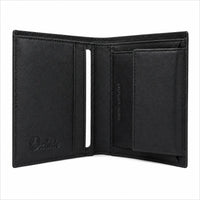 Oxhide Black Cardholder With Coin Pouch- J0010CP BLK