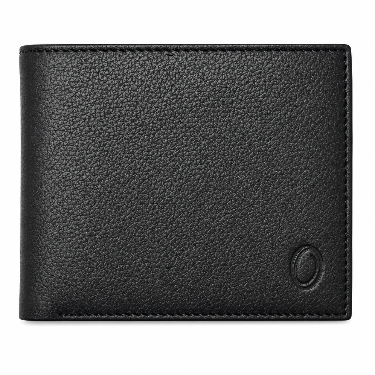 Mens Wallet in Real Leather - Bifold Wallet - Full Grain Leather Wallet - Wallet with zip - Black Color - J0002 Oxhide