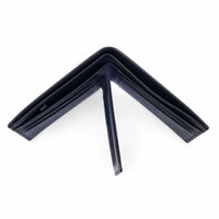 Mens Wallet in Real Leather - Bifold Wallet - Full Grain Leather Wallet - Wallet with zip - Black Color - J0002 Oxhide