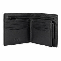 Oxhide Leather Wallet with Coin Pouch and Zip Pocket - Oxhide J0009NL