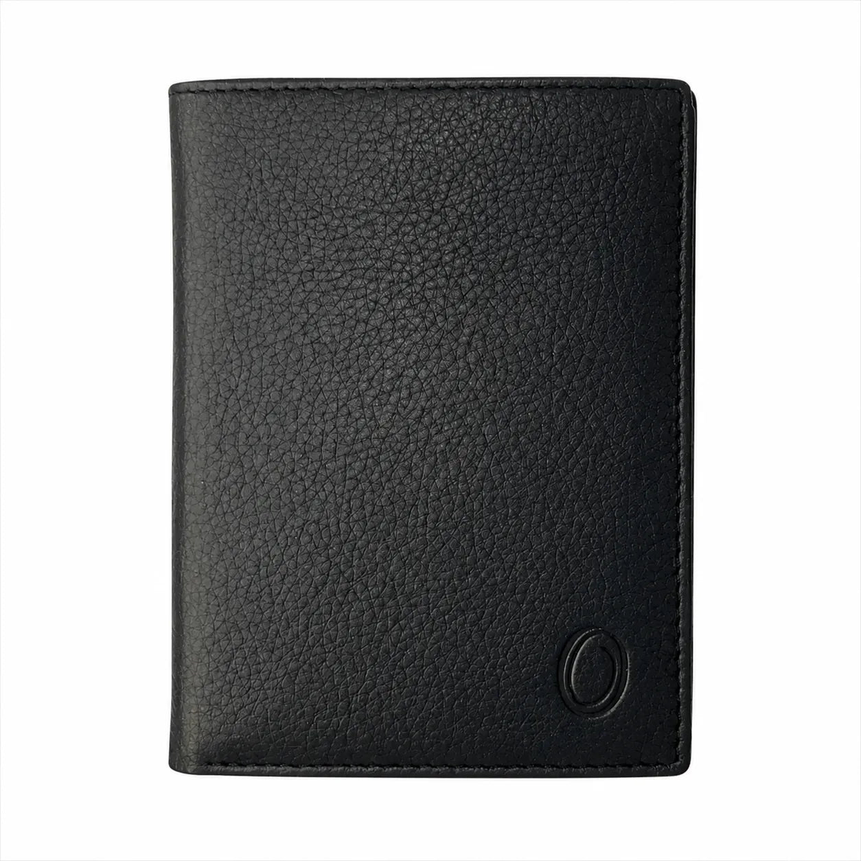 Leather Wallet Men with Coin Pouch - Black Wallet - Bifold Wallet - Full Grain Leather Wallet - J0007 Oxhide