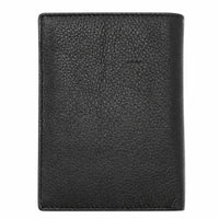 Leather Wallet Men with Coin Pouch - Black Wallet - Bifold Wallet - Full Grain Leather Wallet - J0007 Oxhide