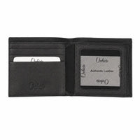 Leather Wallet For Men - Bifold Wallet - Full Grain Leather Wallet - Black Wallet - Oxhide