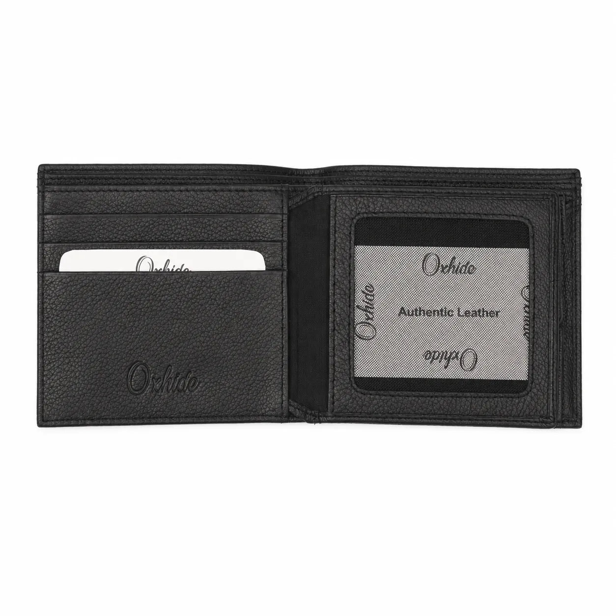 Leather Wallet For Men - Bifold Wallet - Full Grain Leather Wallet - Black Wallet - Oxhide