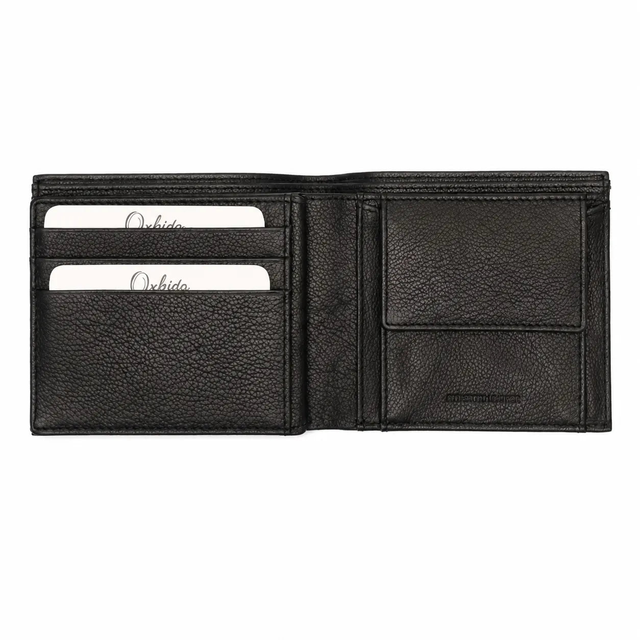 Leather Wallet For Men - Bifold Wallet - Full Grain Leather Wallet - Black Wallet - Oxhide