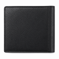 Wallet for Men with coin pouch-Minimalist Wallet -Full Grain Leather Wallet-Slim Wallet Black- SD13 Oxhide