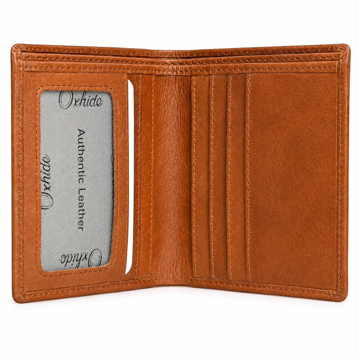 Oxhide Compact wallet in Vintage Leather in Brown colour -OXHIDE J0061 BROWN
