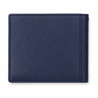 Wallet for Men with coin pouch-Minimalist Wallet -Full Grain Leather Wallet-Slim Wallet Blue- SD13 Oxhide