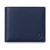Wallet for Men with coin pouch-Minimalist Wallet -Full Grain Leather Wallet-Slim Wallet Blue- SD13 Oxhide