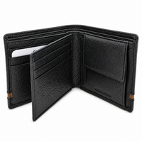 Leather Wallet For Men-Bifold Wallet -Full Grain Leather Wallet -Black Wallet -SD18 Oxhide