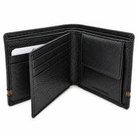 Leather Wallet For Men-Bifold Wallet -Full Grain Leather Wallet -Black Wallet -SD18 Oxhide