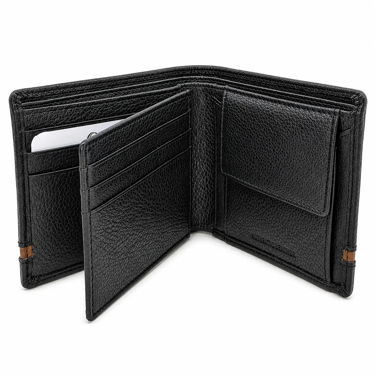 Leather Wallet For Men-Bifold Wallet -Full Grain Leather Wallet -Black Wallet -SD18 Oxhide