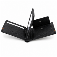 Leather Wallet For Men-Bifold Wallet -Full Grain Leather Wallet -Black Wallet -SD18 Oxhide