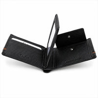Leather Wallet For Men-Bifold Wallet -Full Grain Leather Wallet -Black Wallet -SD18 Oxhide