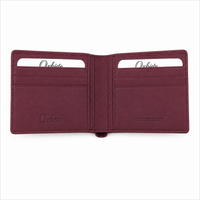 Wallet for Men-Minimalist Wallet -Full Grain Leather Wallet-Slim Wallet Red -SD12 Oxhide
