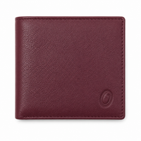 Wallet for Men-Minimalist Wallet -Full Grain Leather Wallet-Slim Wallet Red -SD12 Oxhide