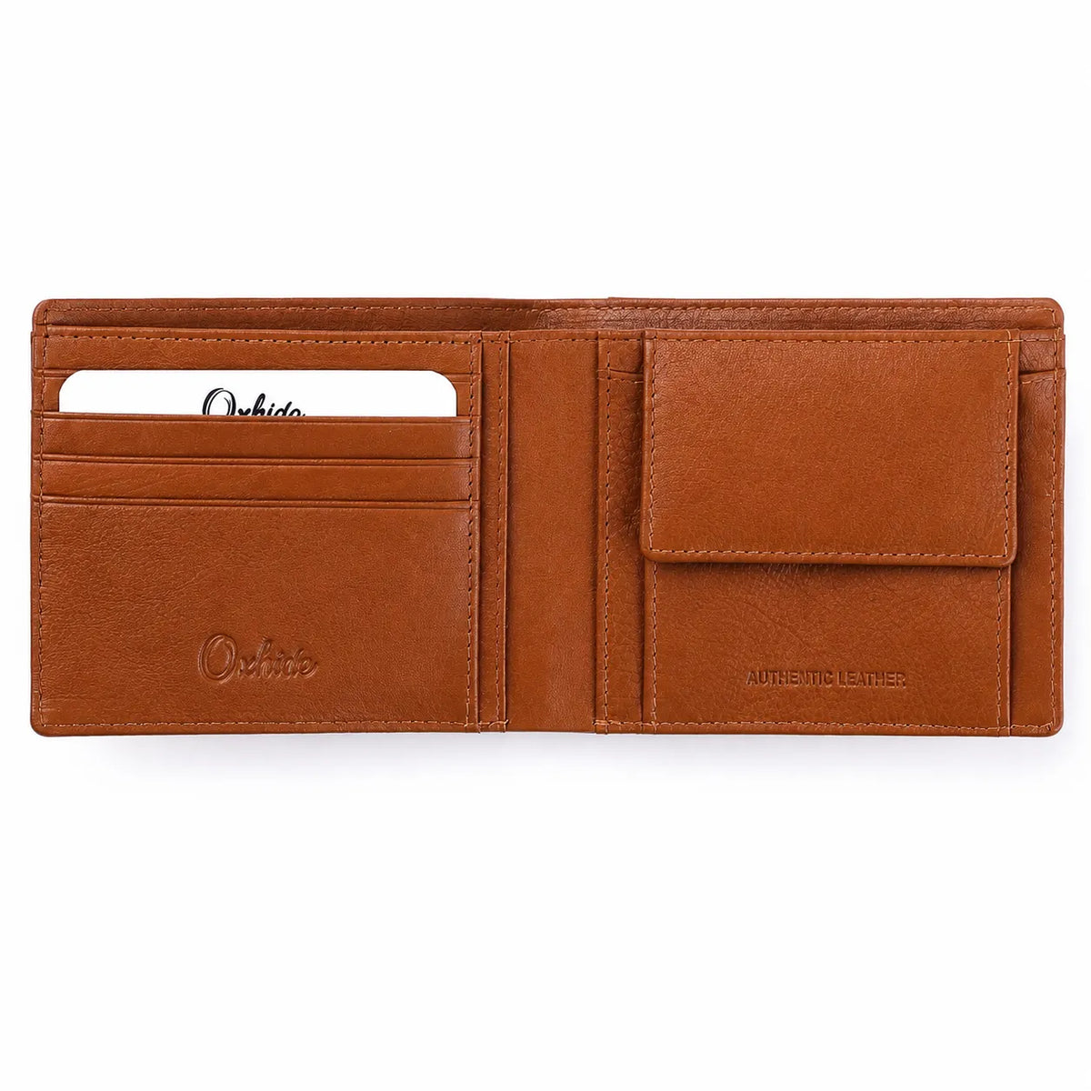 Wallet for Men with coin pouch-Minimalist Wallet -Full Grain Leather Wallet-Slim Wallet BROWN Wallet - SD13 Oxhide