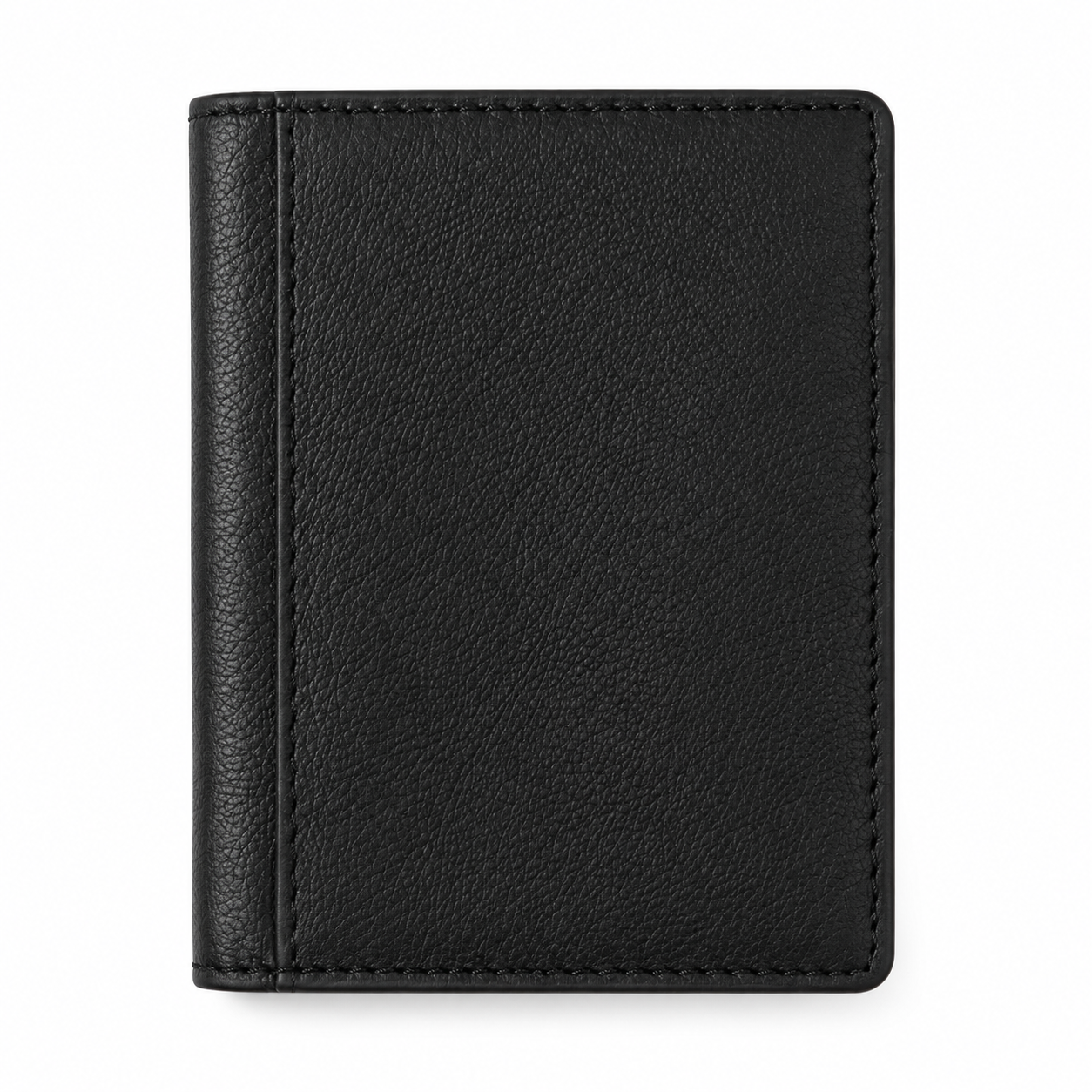 Leather Card Holder Wallet - Leather Mini Wallet - Leather Card Wallet - cardholder - Leather Card Pouch - Oxhide 4425 - BLACK
