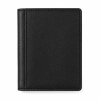 Leather Card Holder Wallet - Leather Mini Wallet - Leather Card Wallet - cardholder - Leather Card Pouch - Oxhide 4425 - BLACK