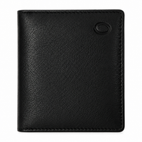Leather Card Holder Wallet - Leather Mini Wallet - Leather Card Wallet - cardholder - Leather Card Pouch - Oxhide 4425 - BLACK