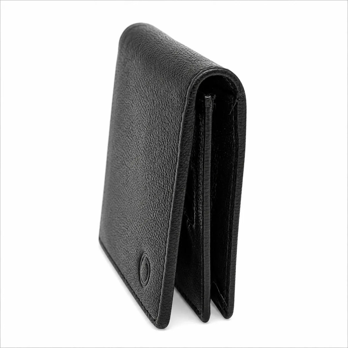 Leather Card Holder Wallet - Leather Mini Wallet - Leather Card Wallet - cardholder - Leather Card Pouch - Oxhide 4425 - BLACK