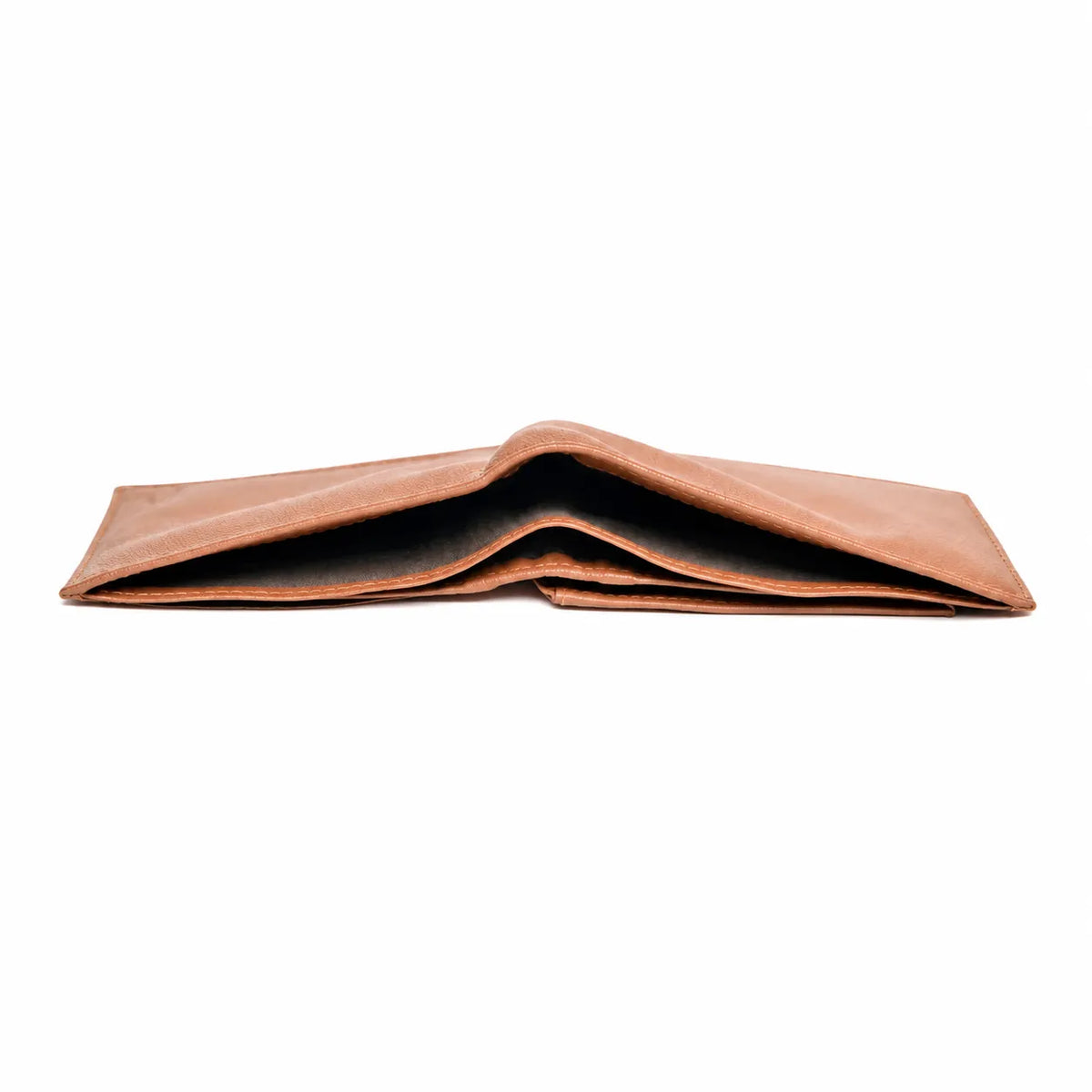 Wallet Men Brown - Bifold Lucky  Wallet- Full Grain Leather Wallet with NO HOLE- Dark Brown Wallet - Oxhide 3851
