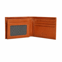 Wallet Men Brown - Bifold Lucky  Wallet- Full Grain Leather Wallet with NO HOLE- Dark Brown Wallet - Oxhide 3851