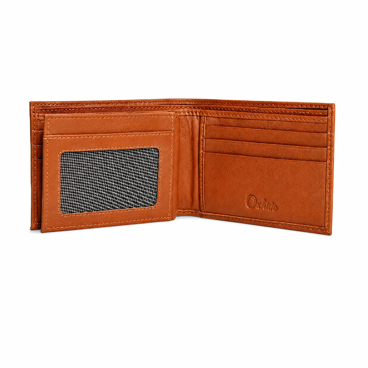 Wallet Men Brown - Bifold Lucky  Wallet- Full Grain Leather Wallet with NO HOLE- Dark Brown Wallet - Oxhide 3851