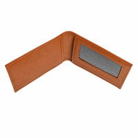 Wallet Men Brown - Bifold Lucky  Wallet- Full Grain Leather Wallet with NO HOLE- DARK Brown Wallet -3704