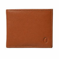 Wallet Men Brown - Bifold Lucky  Wallet- Full Grain Leather Wallet with NO HOLE- DARK Brown Wallet -3704