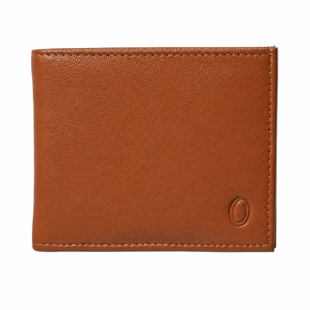 Wallet Men Brown - Bifold Lucky  Wallet- Full Grain Leather Wallet with NO HOLE- DARK Brown Wallet -3704