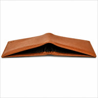 Wallet Men Brown with coin pouch - Bifold Lucky Wallet- Full Grain Leather Wallet with NO HOLE- Brown Wallet - 3704CP Oxhide