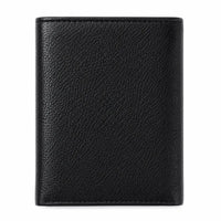 Trifold Wallet Men - Genuine Leather Wallet - Black Wallet - Compact Wallet - 4199 Oxhide