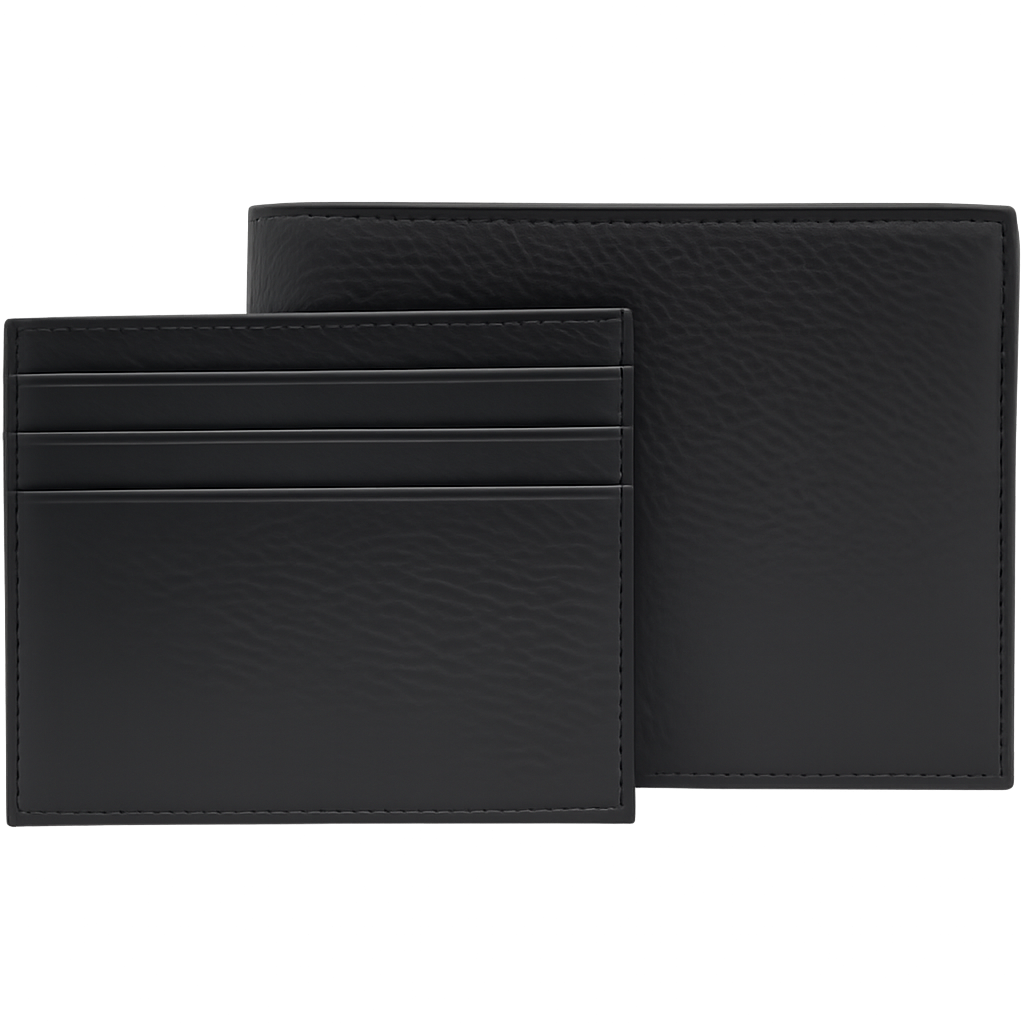 Leather Wallet for Men - First Layer Leather Wallet - Bifold Wallet- Black Wallet - J0004 Oxhide
