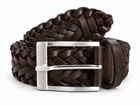 Braided casual Leather Belt - Full Grain Leather Belt - Leather Belt Men For Jean -BRD 35 mm Oxhide